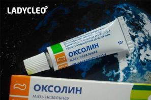 Indikace pro použití oxolinické masti